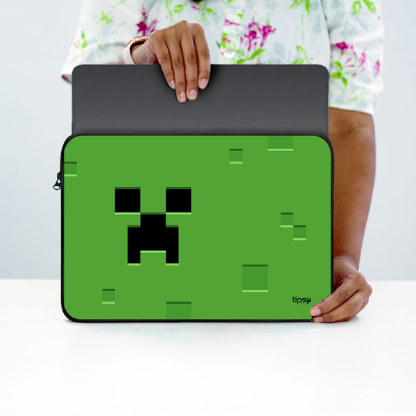 "MINECRAFT CREEPER" -Laptop Sleeves:Bold Modern Design for Every Size