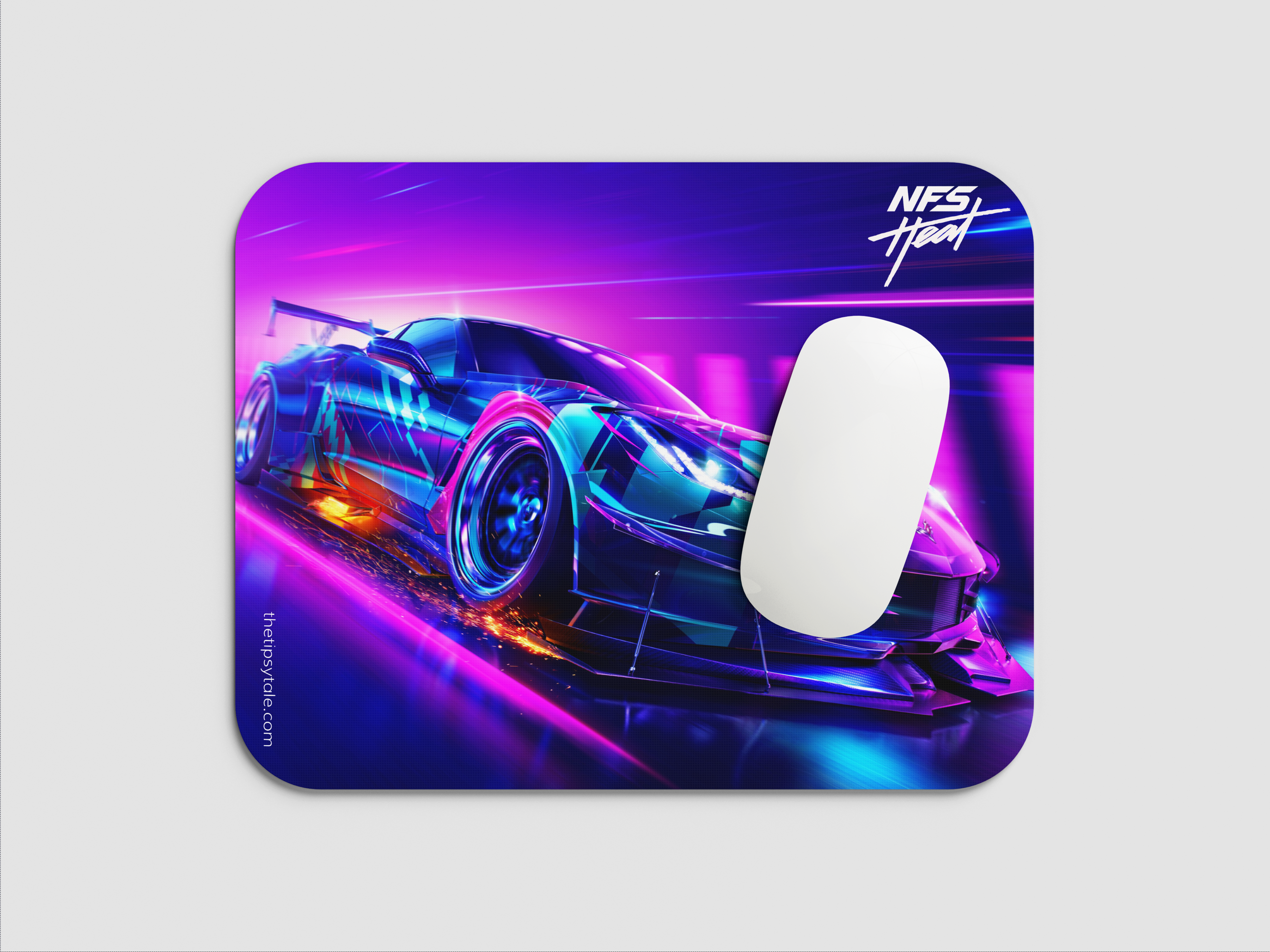 "NFS HEAT- CAR VIBES" Mousepad Enhance Your Workspace with Style