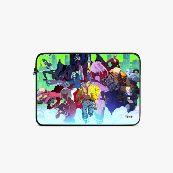 "CYBERPUNK 2077- CHROME RUSH " -Laptop Sleeves:Bold Modern Design for Every Size