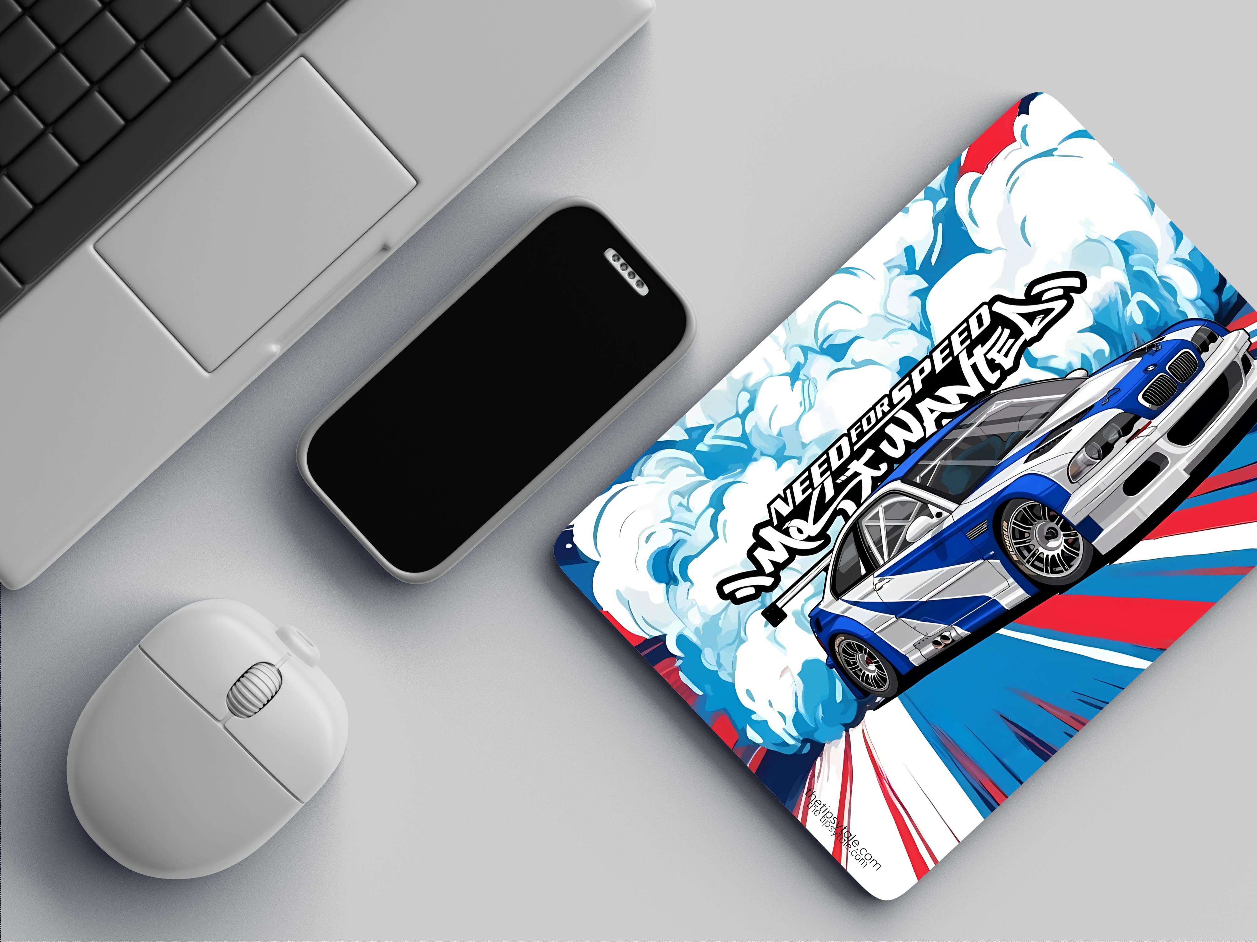 "NEED FOR SPEED- MOST WANTED -BMW" Mousepad Enhance Your Workspace with Style