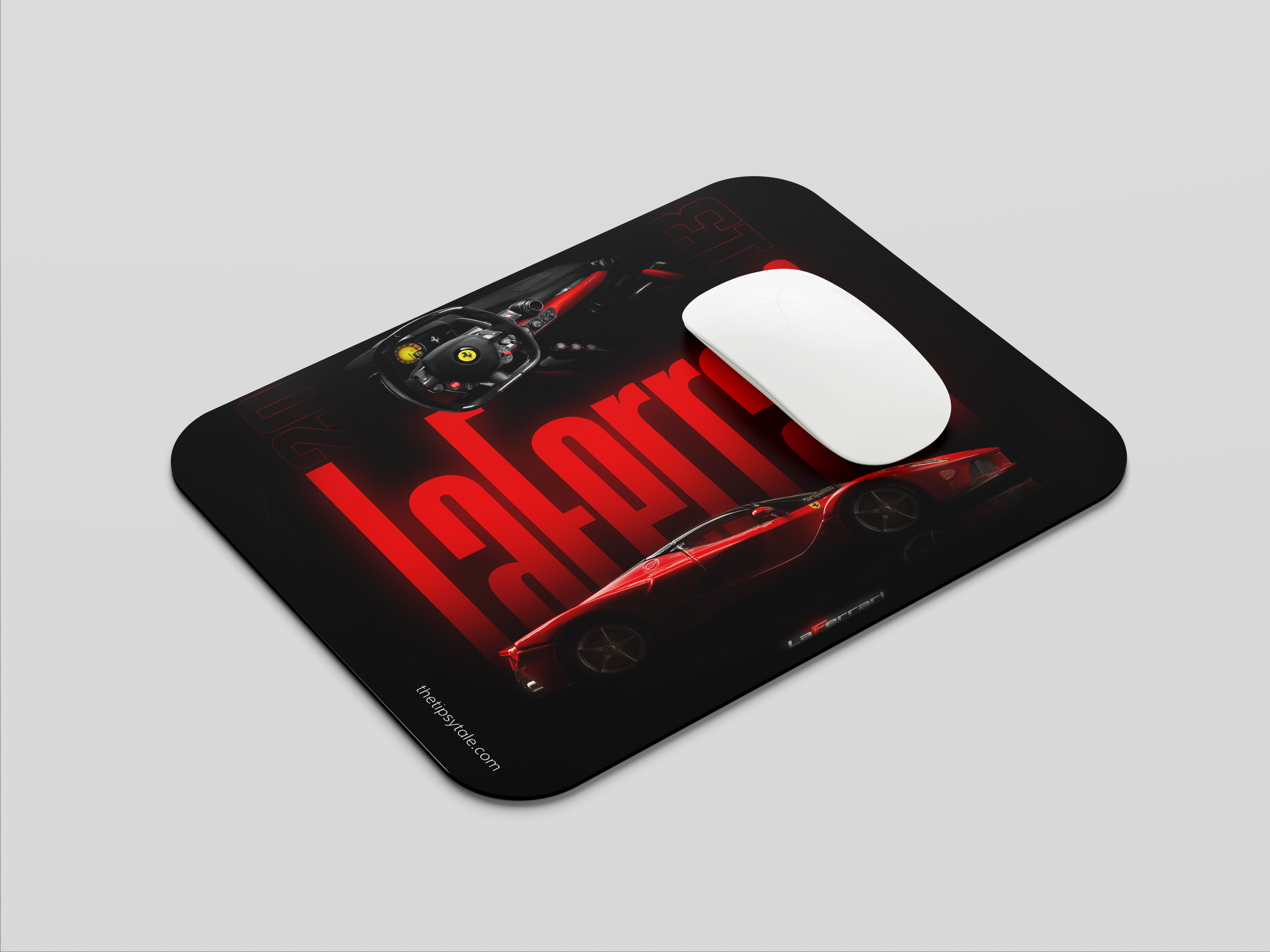 "LA FERRARI" Mousepad Enhance Your Workspace with Style