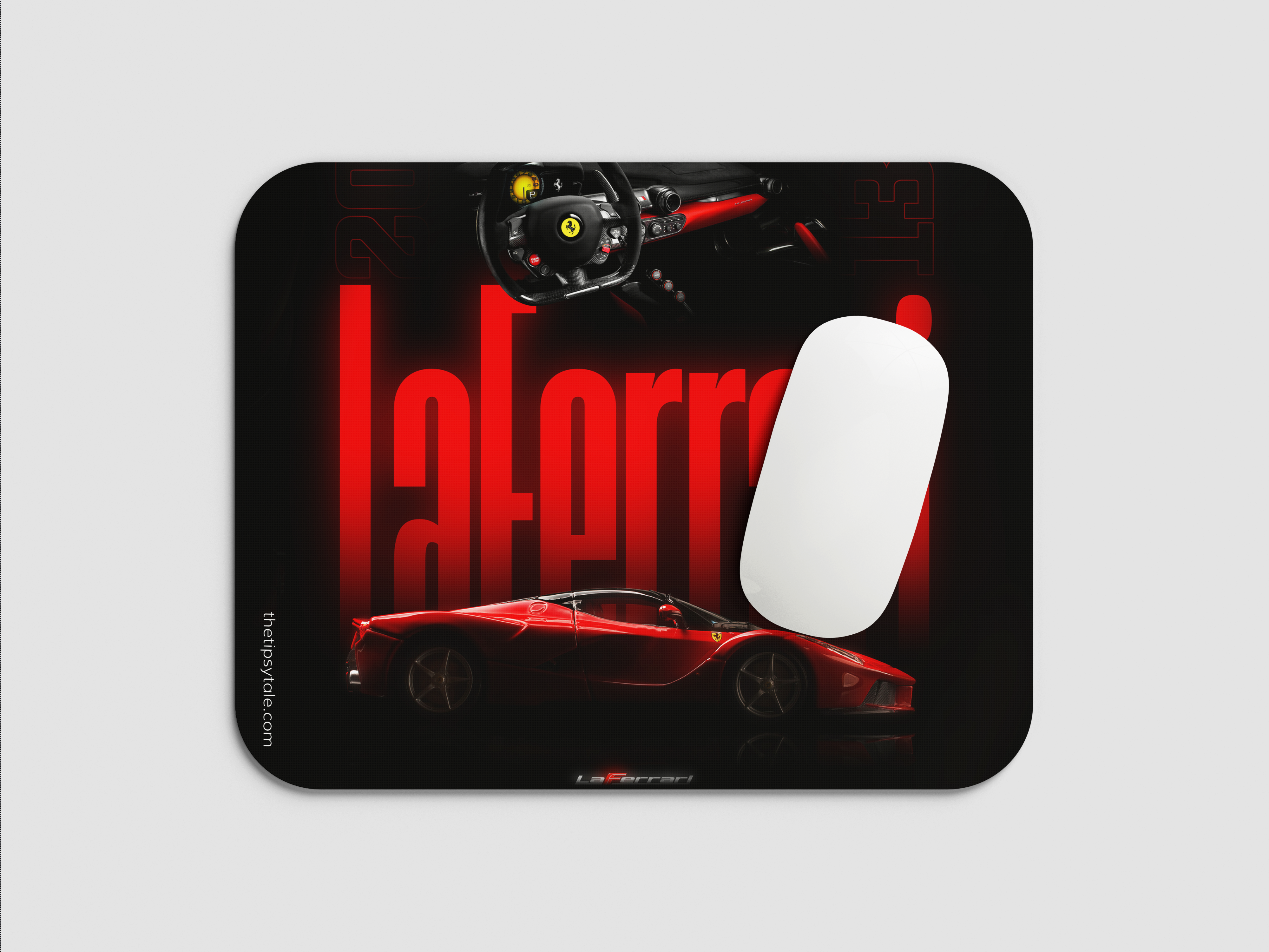 "LA FERRARI" Mousepad Enhance Your Workspace with Style