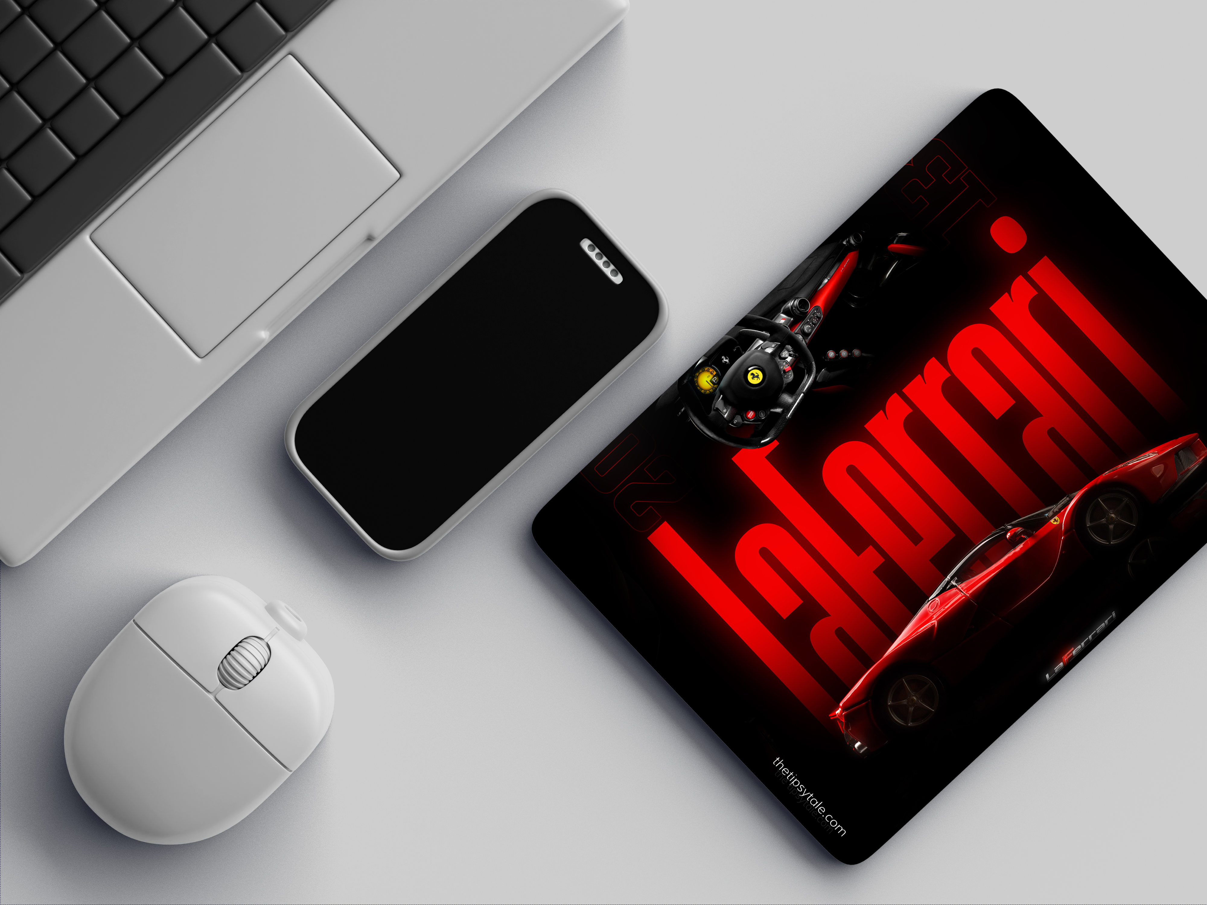 "LA FERRARI" Mousepad Enhance Your Workspace with Style