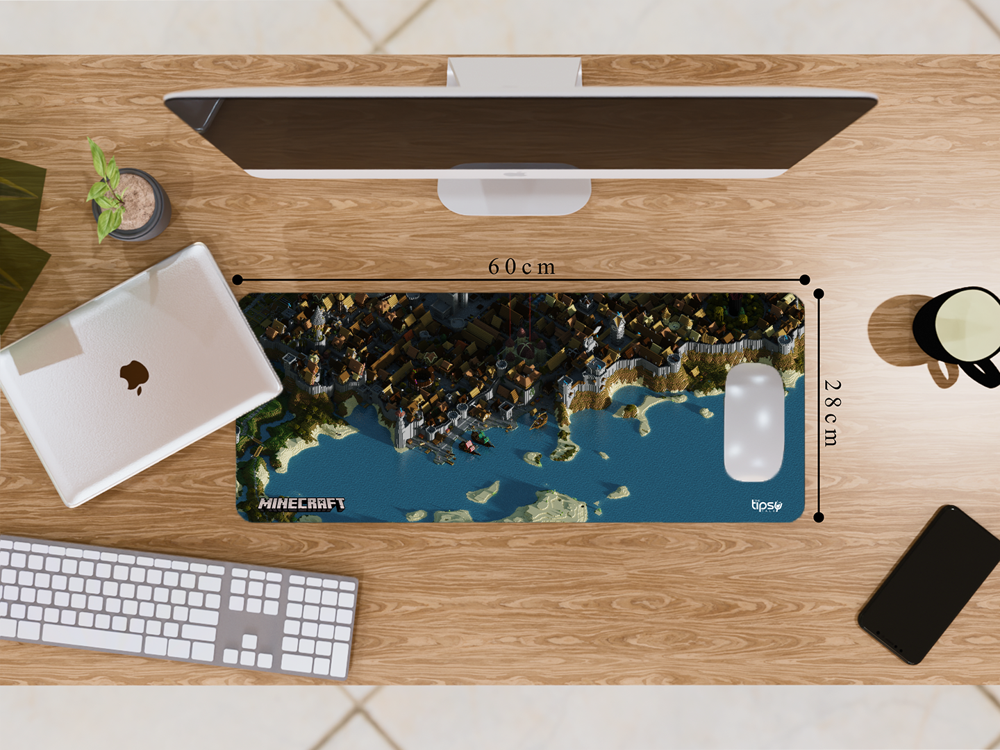 "MINECRAFT: VILLAGE ZONE" Gaming Mousepad- Elevate Your Gaming Experience