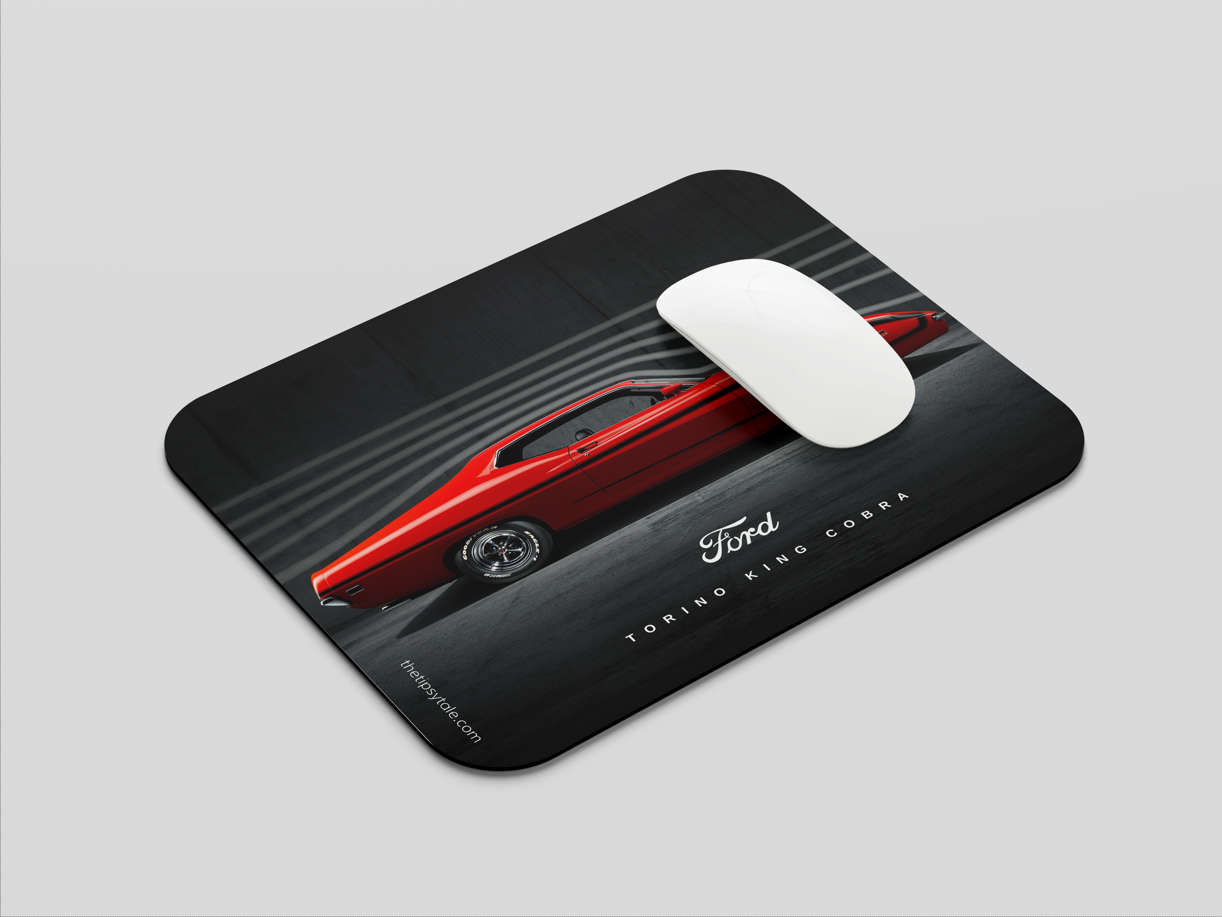 "1970 Ford Torino King Cobra" Mousepad Enhance Your Workspace with Style