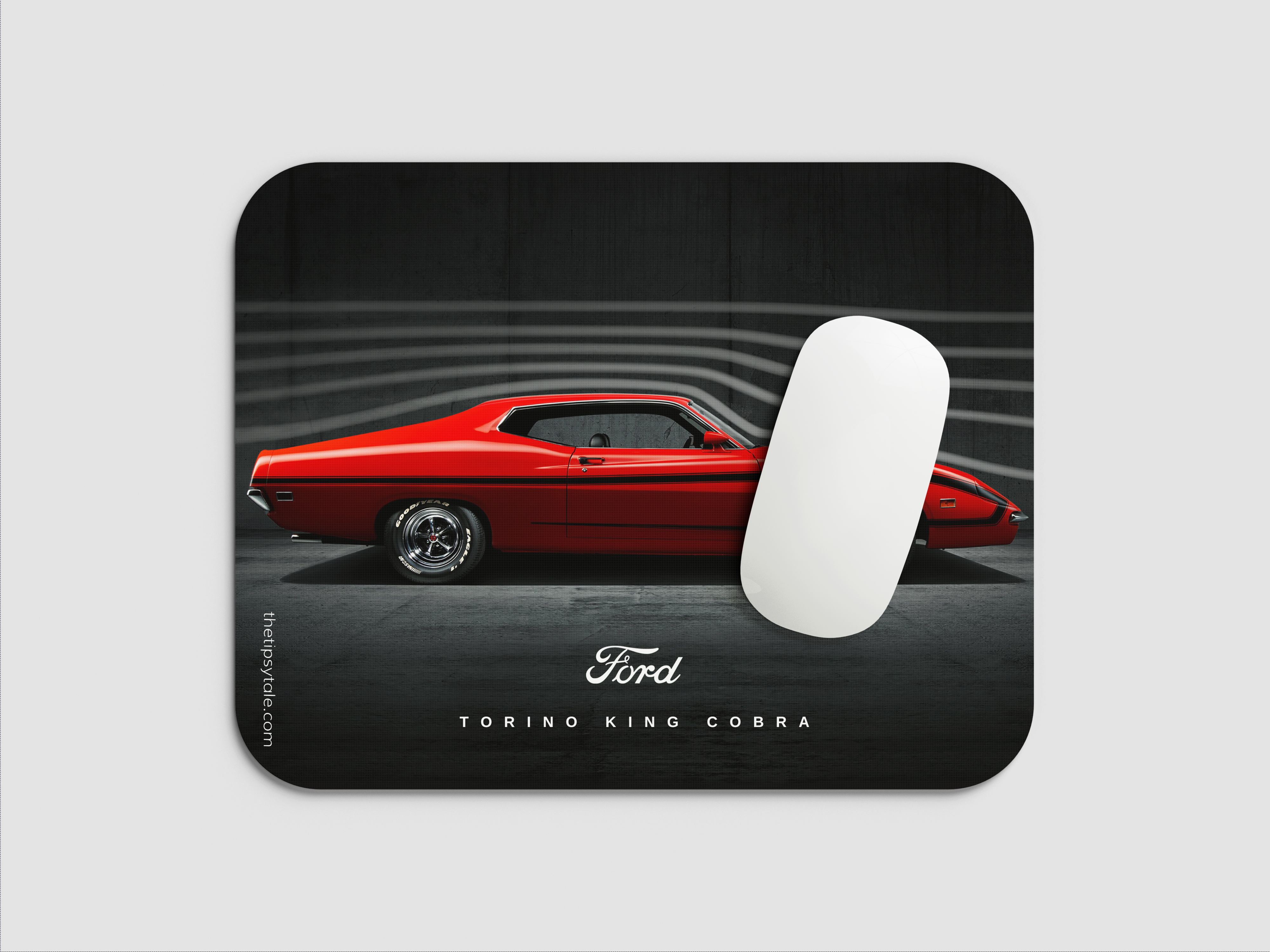 "1970 Ford Torino King Cobra" Mousepad Enhance Your Workspace with Style