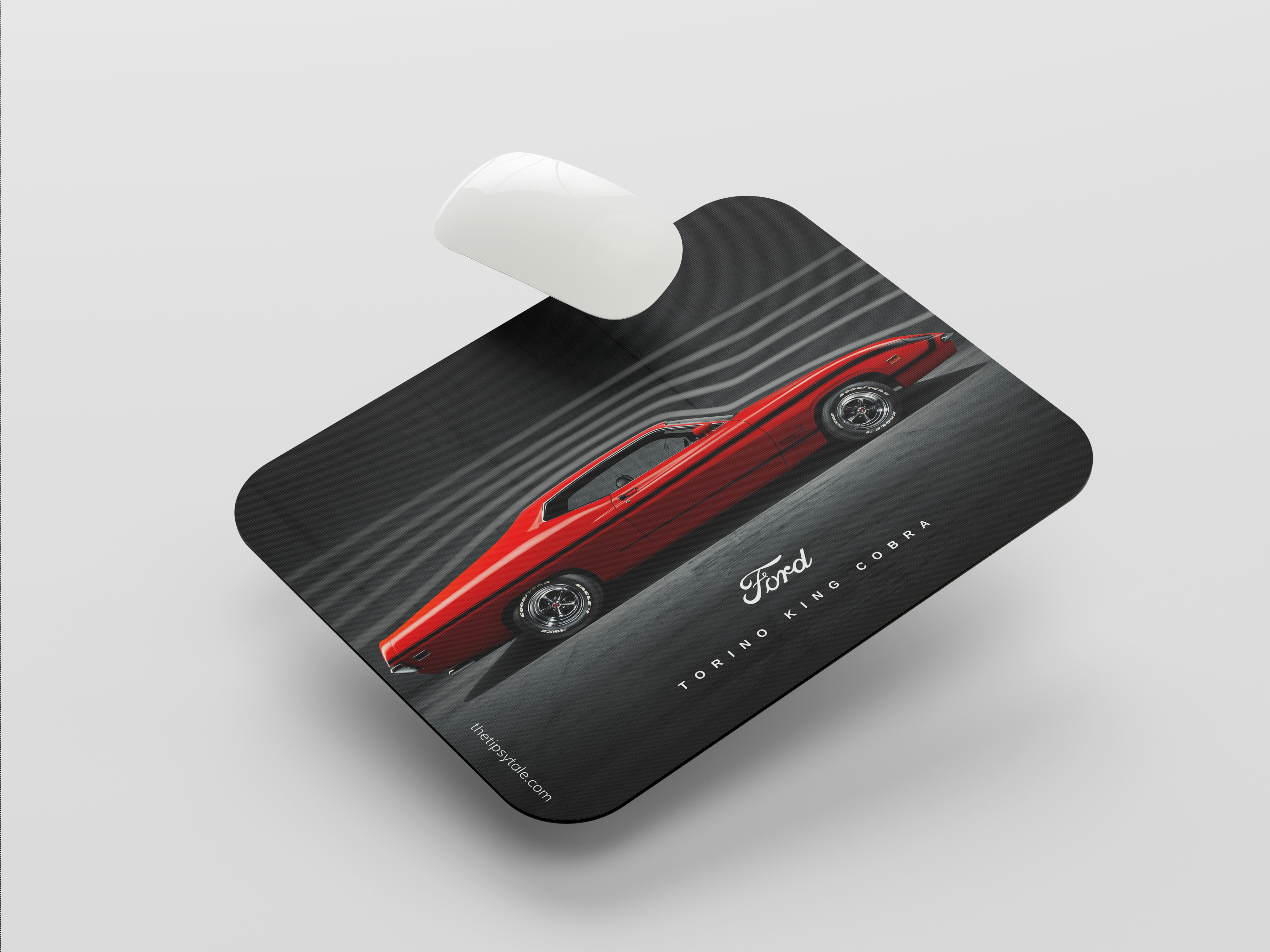"1970 Ford Torino King Cobra" Mousepad Enhance Your Workspace with Style