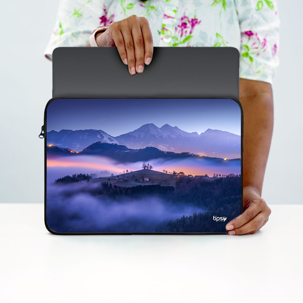 "SOLVENIA HILLTOP" -Laptop Sleeves:Bold Modern Design for Every Size