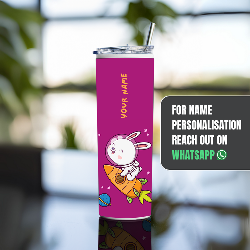 "COSMIC HYDRATION" Tumbler with Metal Straw