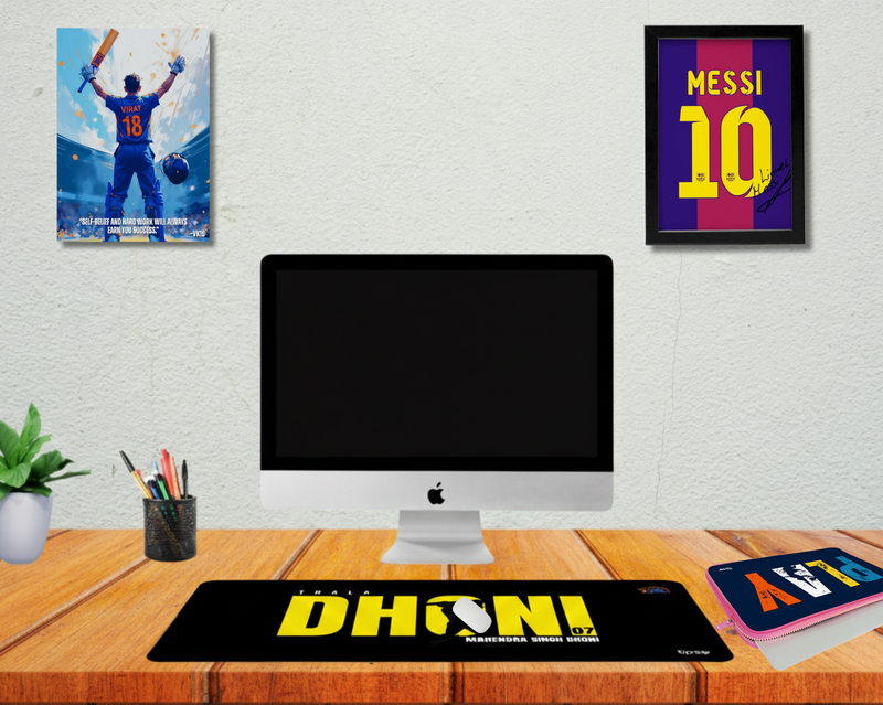 A Gift That Matches Their Energy - Sports Version- Deskmat + Poster + Laptop Sleeves  (COMBO)
