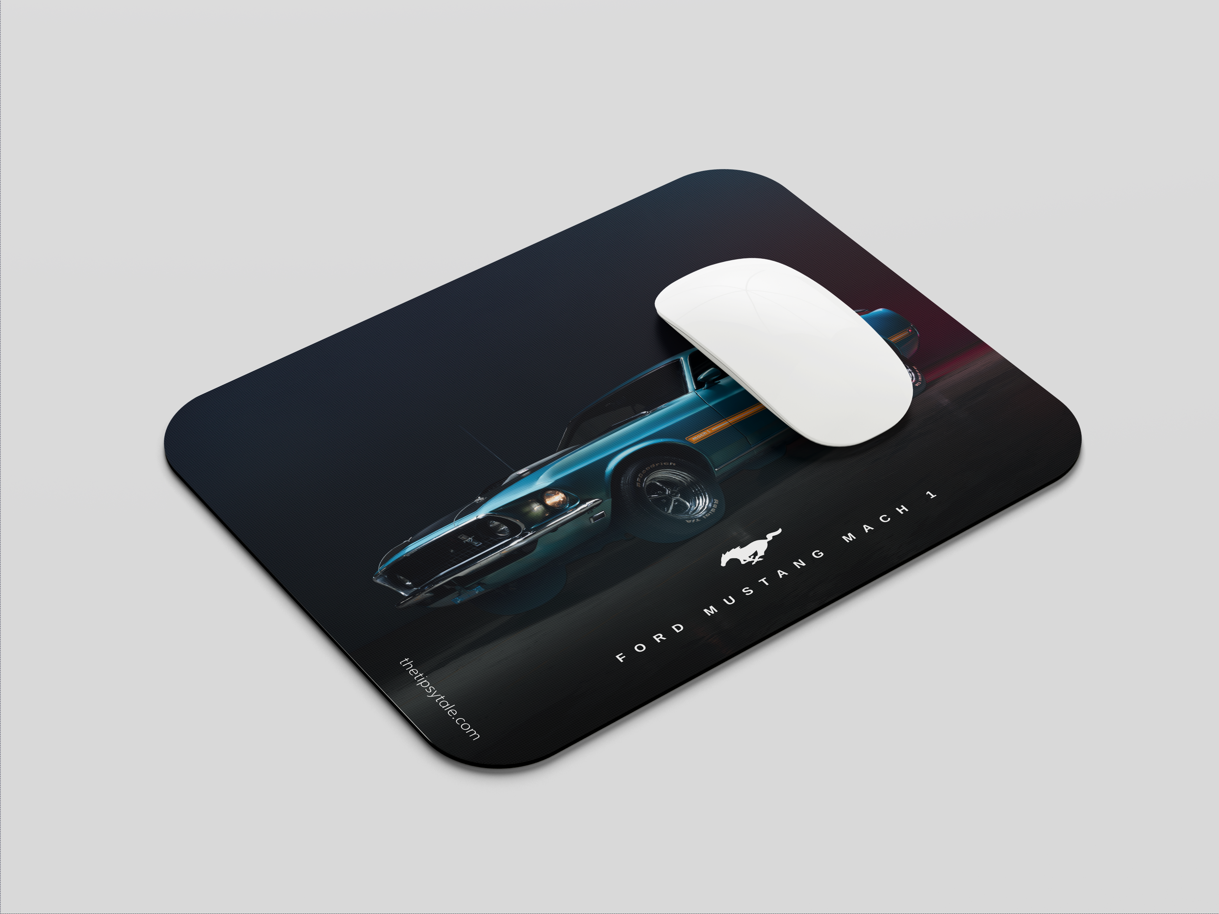 "FORD MUSTANG MACH 1" Mousepad Enhance Your Workspace with Style