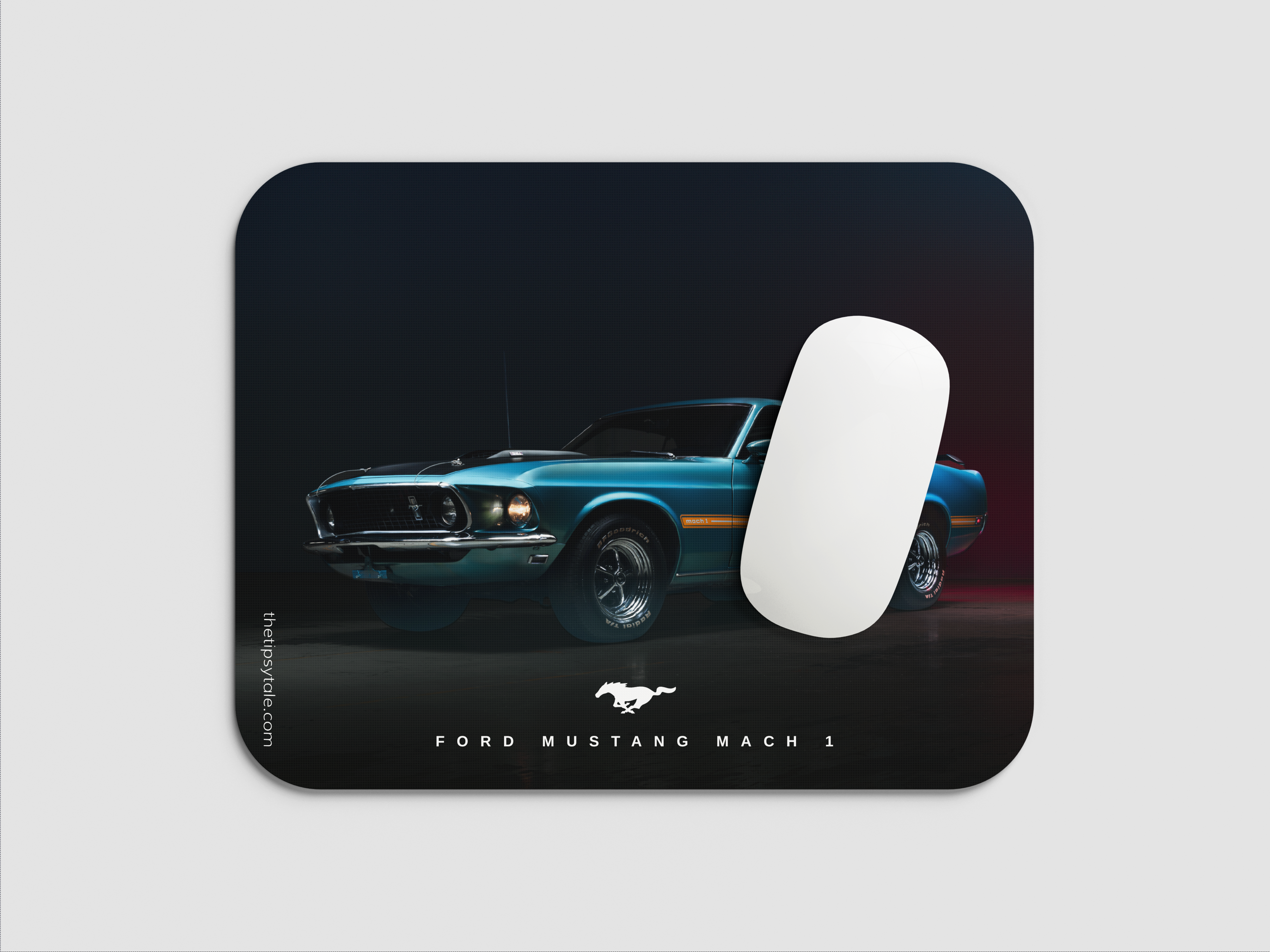 "FORD MUSTANG MACH 1" Mousepad Enhance Your Workspace with Style