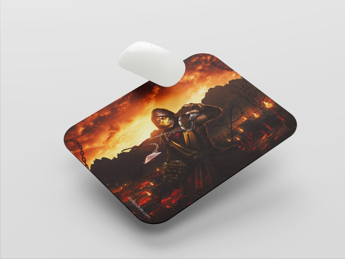 "SCORPION MORTAL KOMBAT" Mousepad Enhance Your Workspace with Style