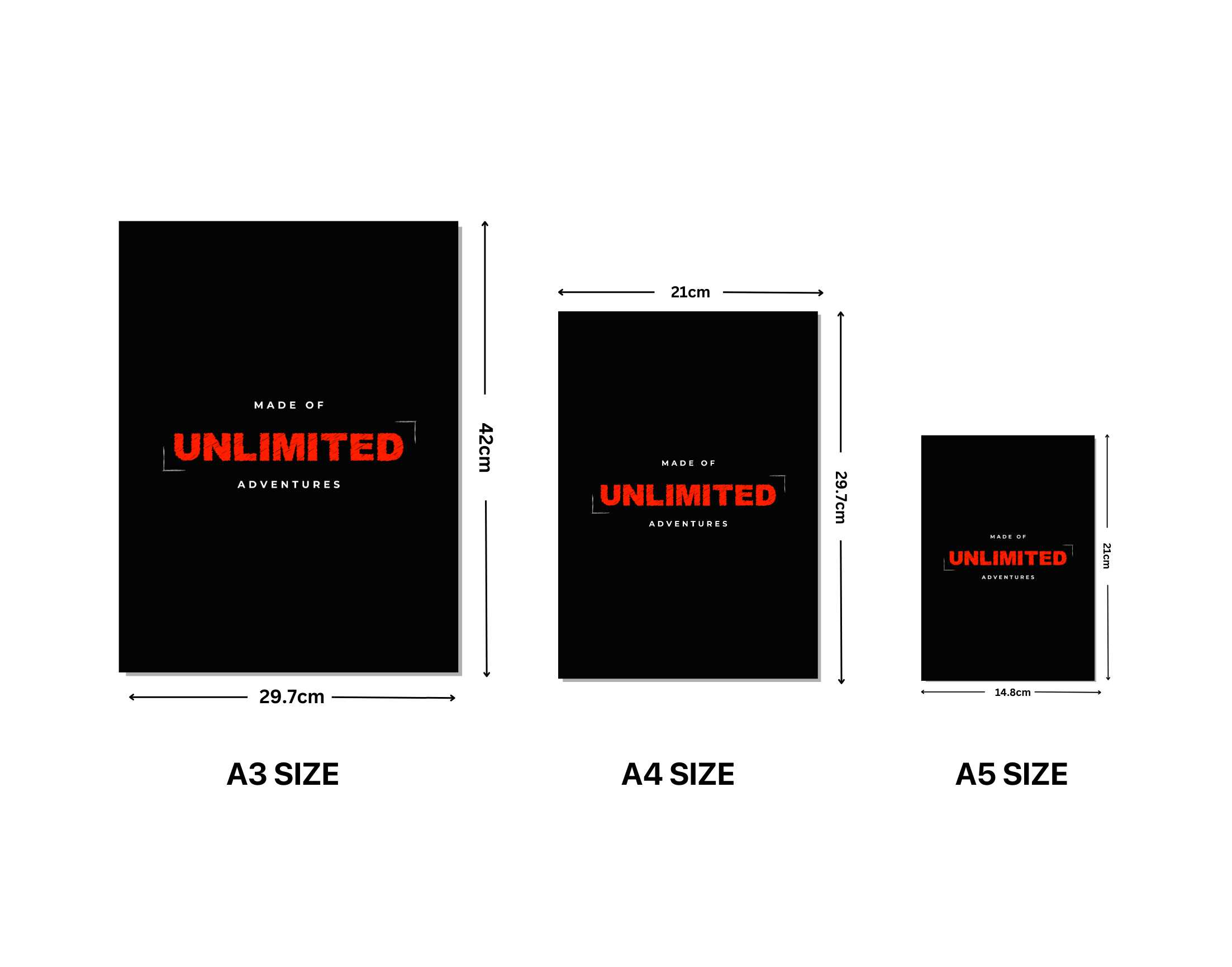 "MADE OF ULTIMATE ADVENTURE"- Shiny & Sturdy Metallic Poster  Art That Pops & Sticks (Literally!)