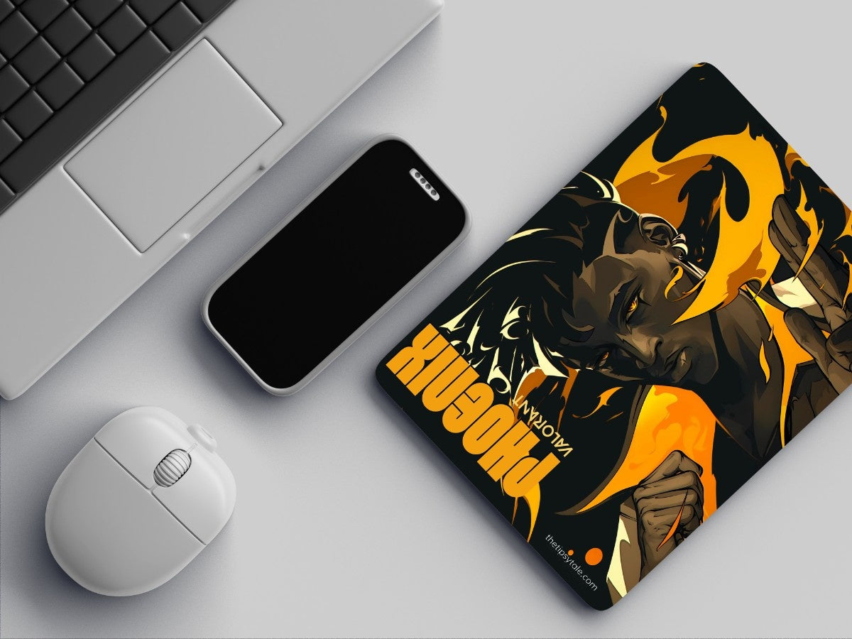 "PHOENIX- VALORANT" Mousepad Enhance Your Workspace with Style