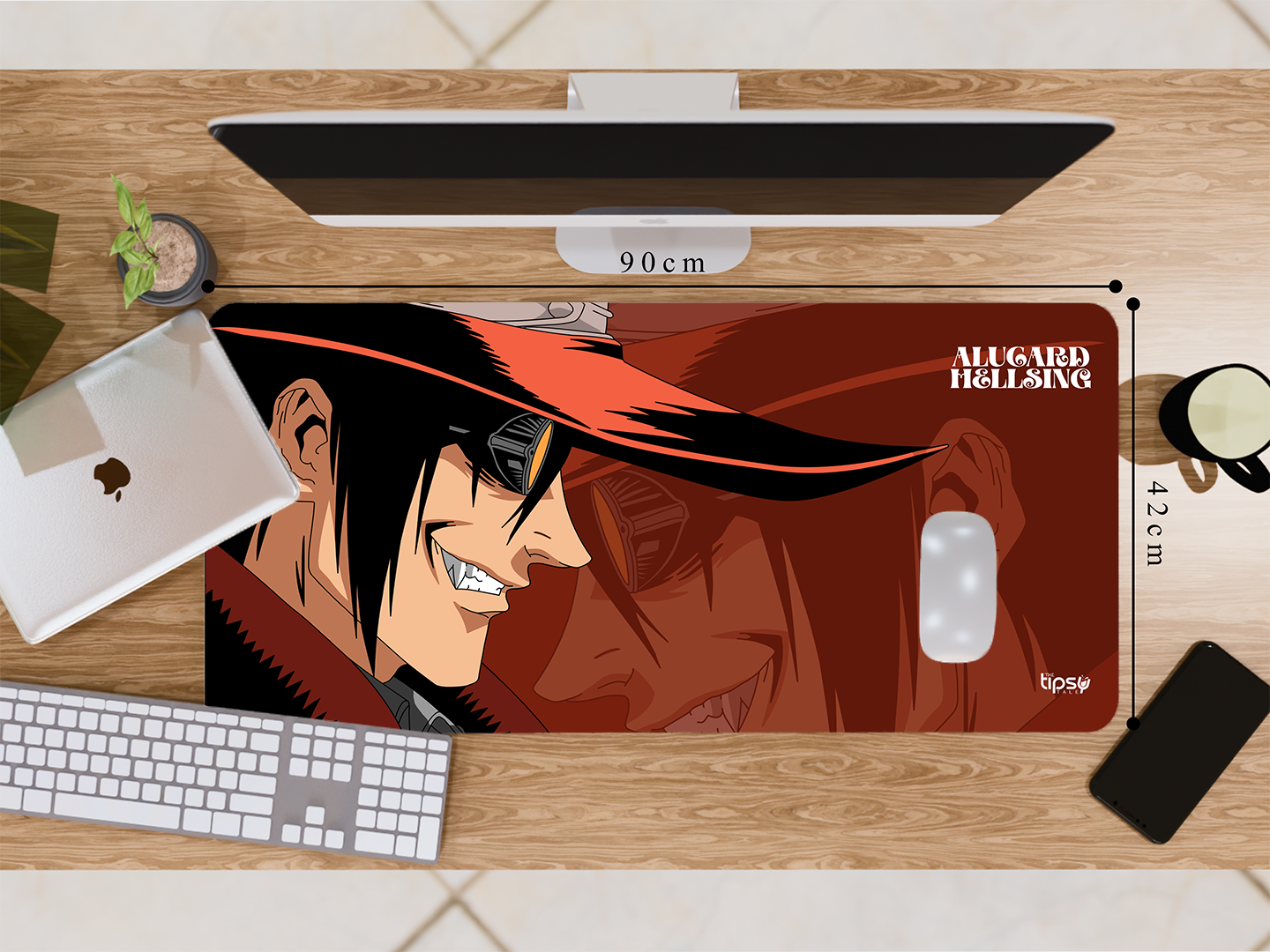 "ALUCARD - HELLSING ANIME" Gaming Mousepad- Elevate Your Gaming Experience