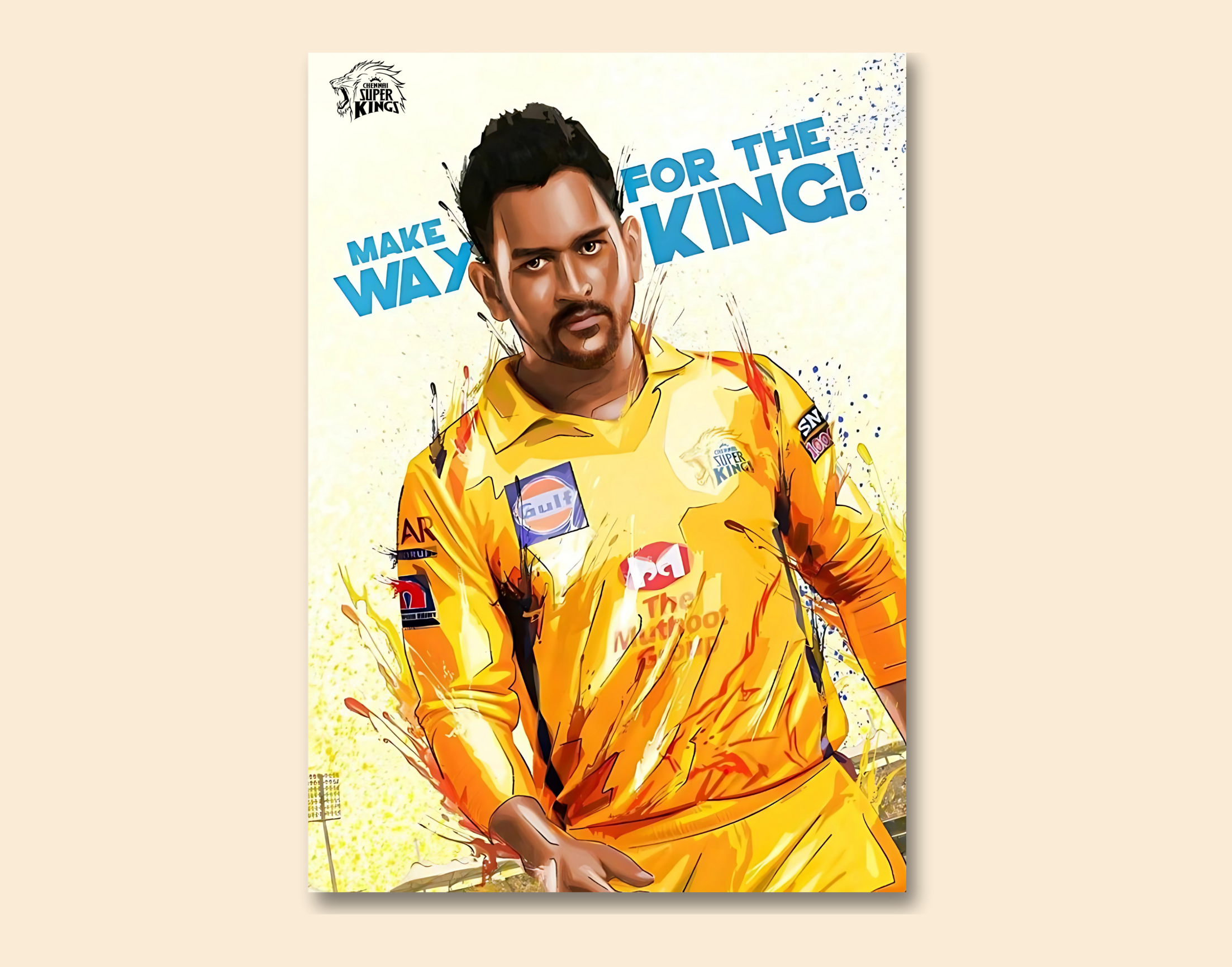 "Make Way For The King: MSD"- Shiny & Sturdy Metallic Poster  Art That Pops & Sticks