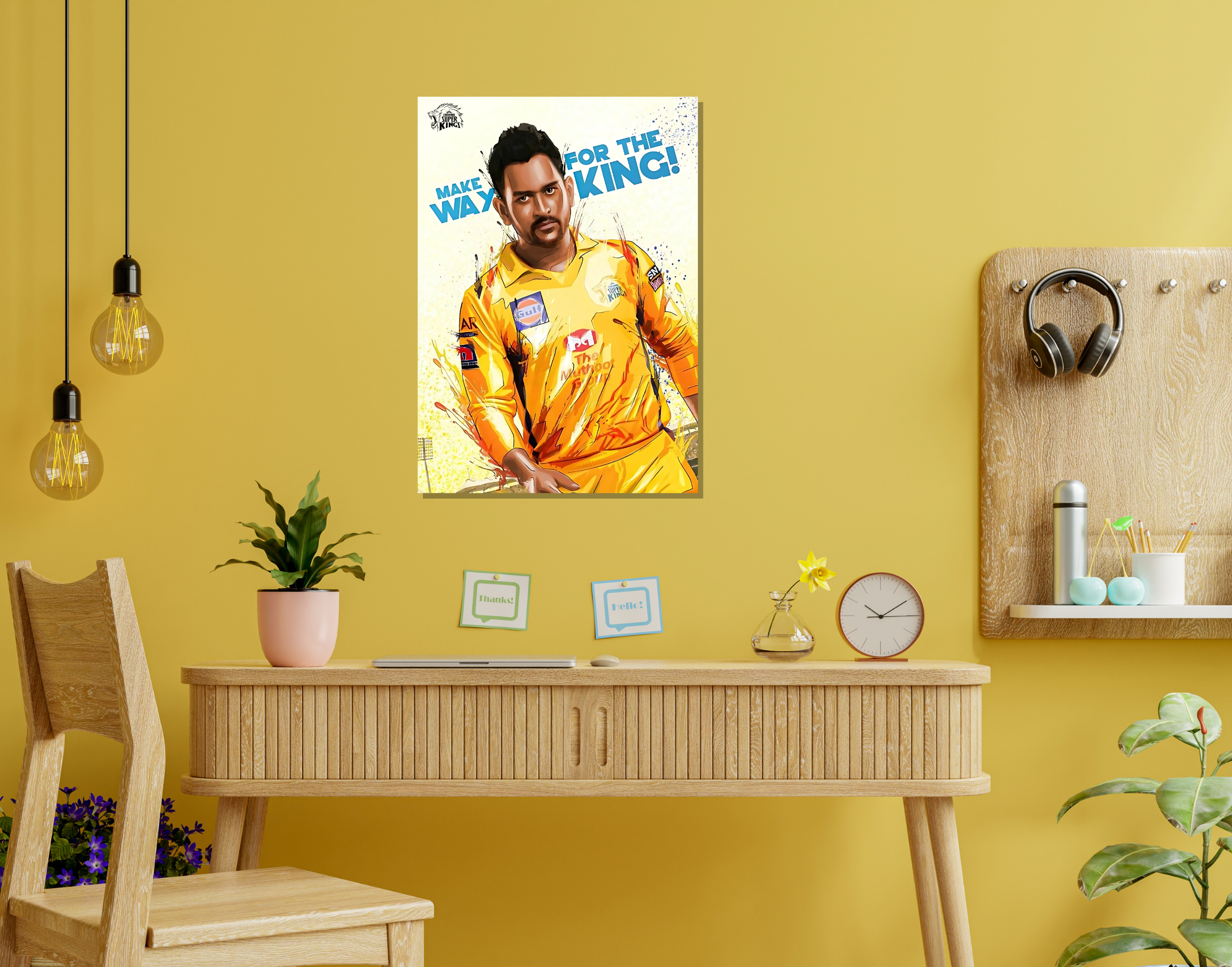 "Make Way For The King: MSD"- Shiny & Sturdy Metallic Poster  Art That Pops & Sticks