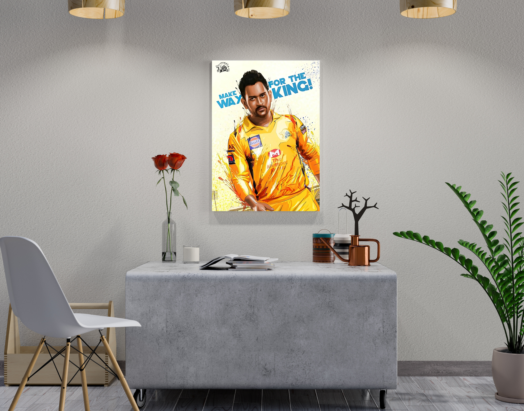 "Make Way For The King: MSD"- Shiny & Sturdy Metallic Poster  Art That Pops & Sticks