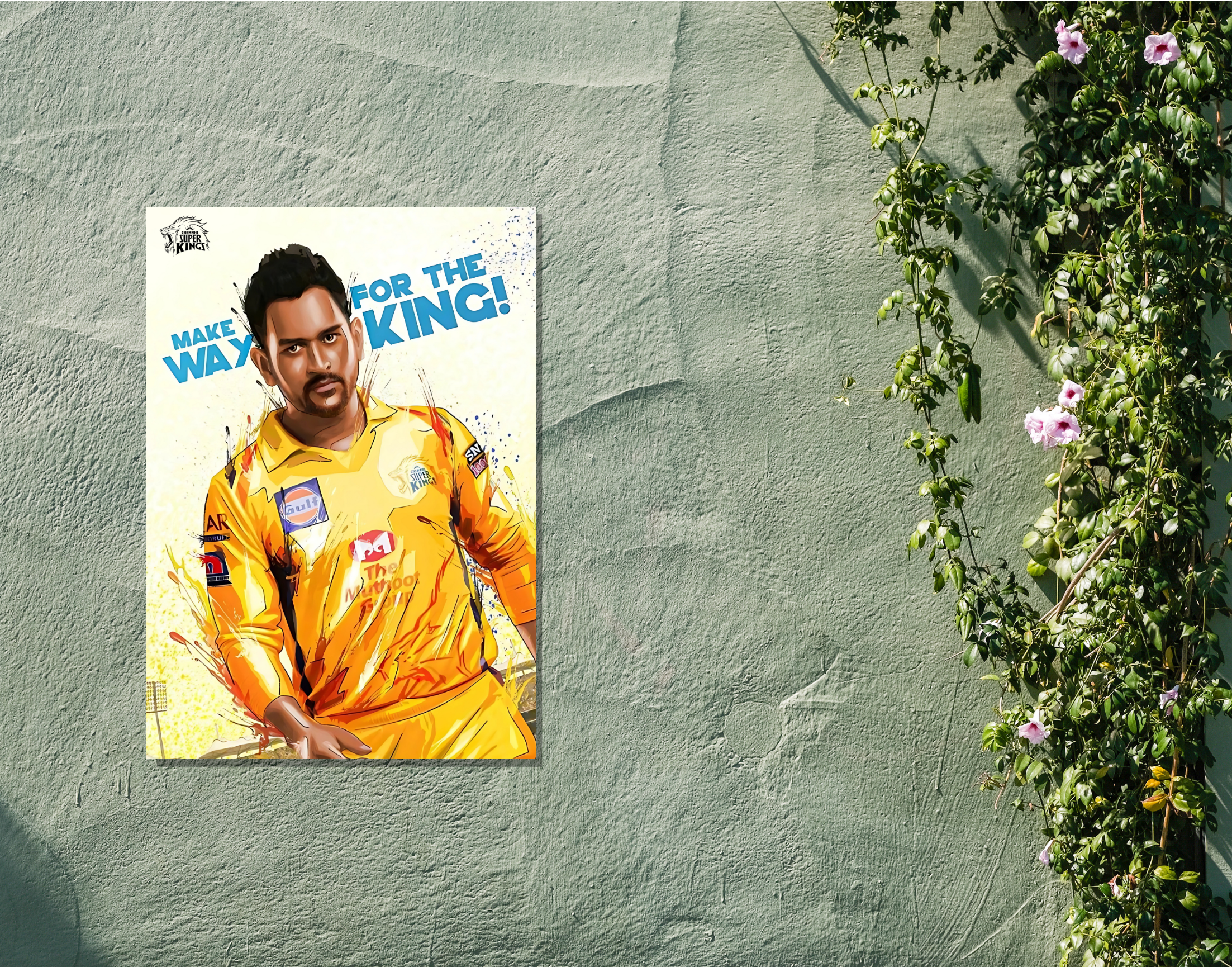 "Make Way For The King: MSD"- Shiny & Sturdy Metallic Poster  Art That Pops & Sticks