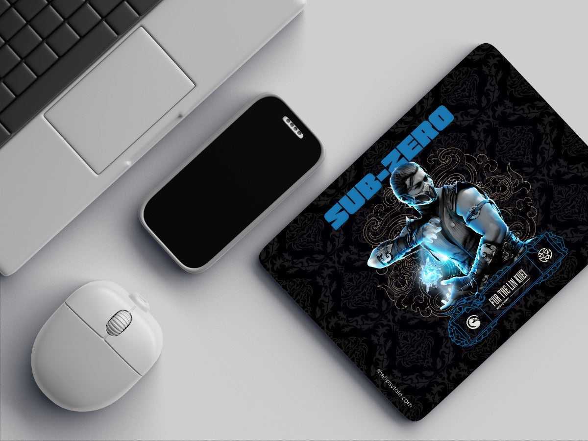"SUB-ZERO- MORTAL KOMBAT" Mousepad Enhance Your Workspace with Style