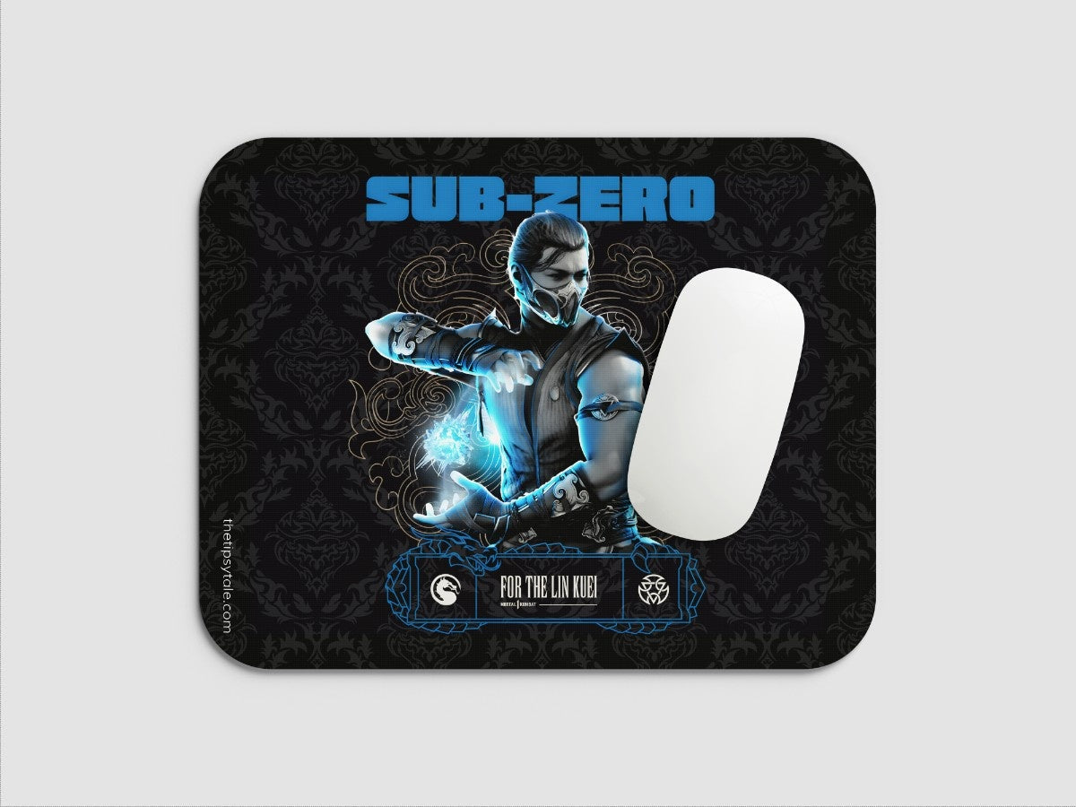 "SUB-ZERO- MORTAL KOMBAT" Mousepad Enhance Your Workspace with Style