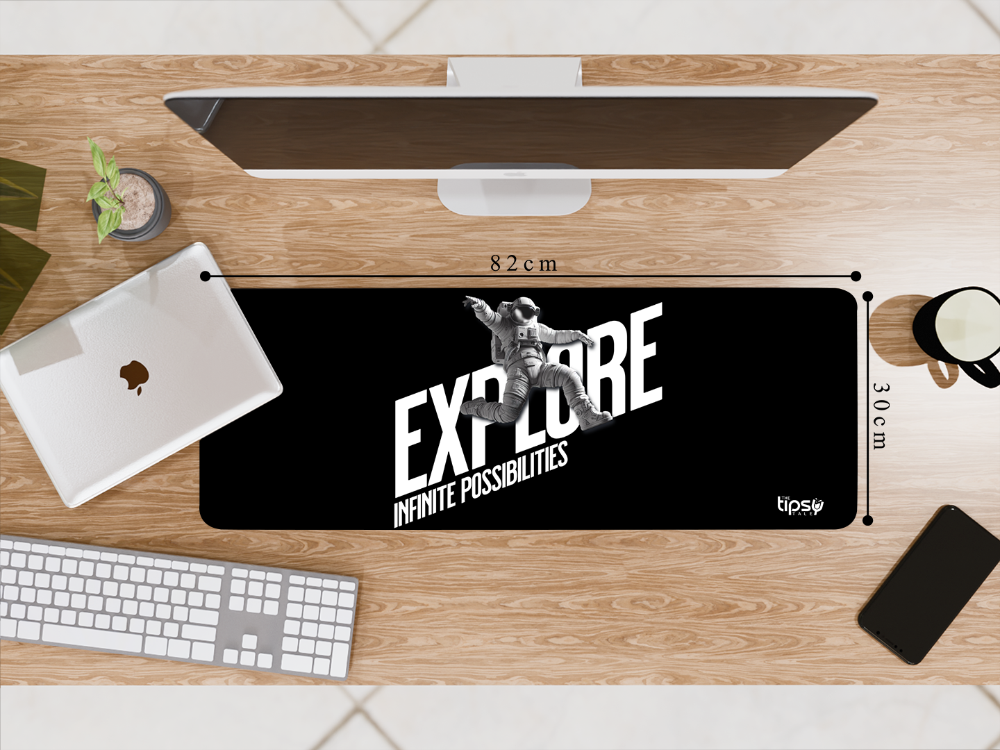 "Explore with SpaceMan" Gaming Mousepad Elevate Your Gaming Experience