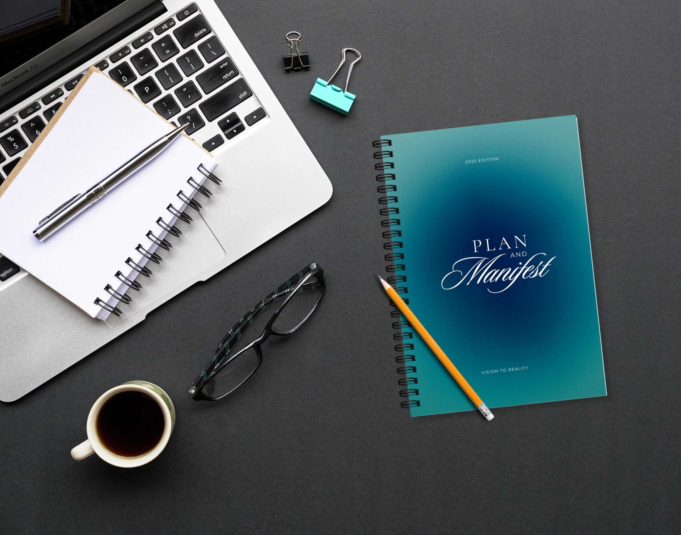 "PLAN AND MANIFEST" Elegant & Inspiring Diary for Daily Reflection