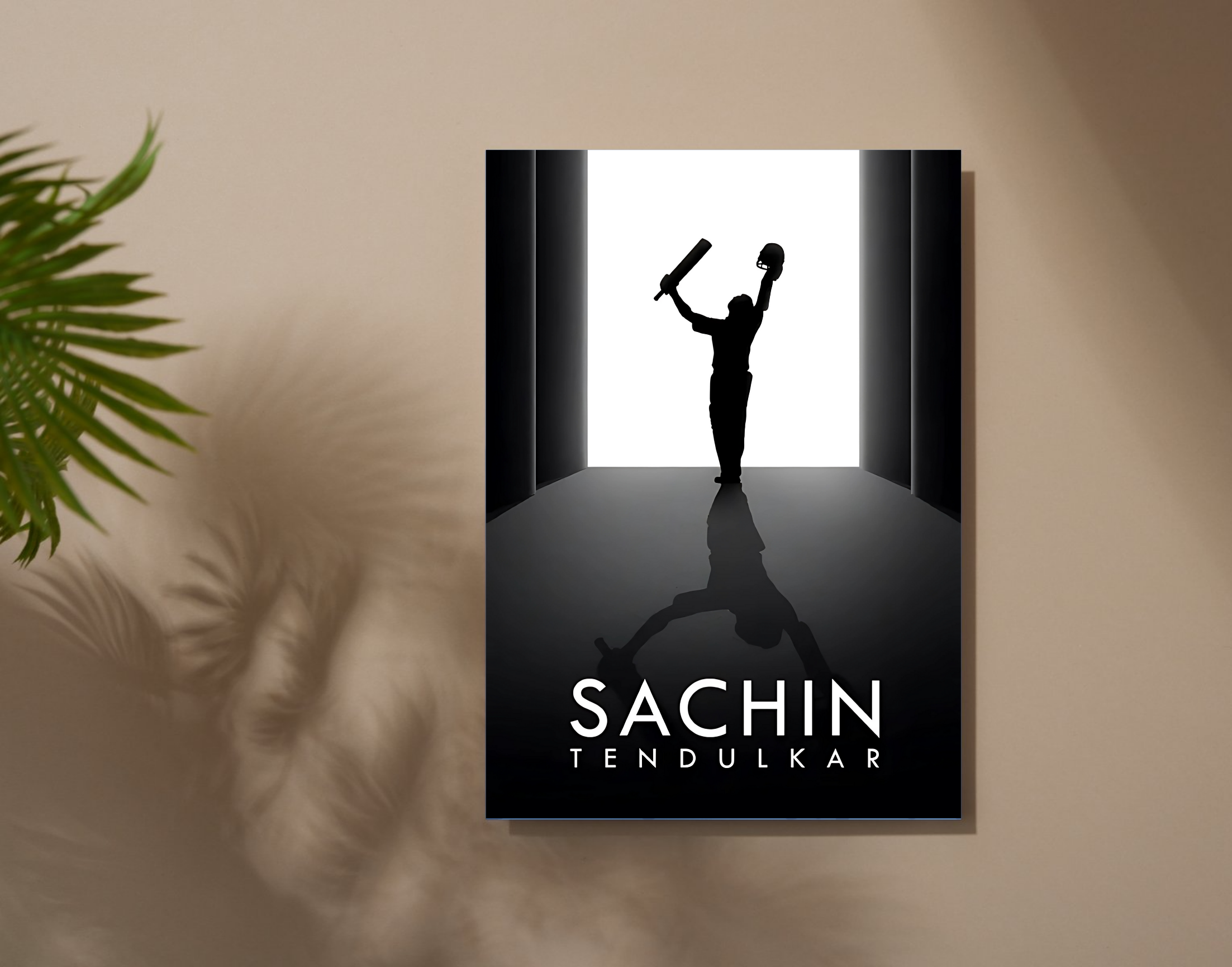 "Sachin Tendulkar: God of Cricket"- Shiny & Sturdy Metallic Poster  Art That Pops & Sticks