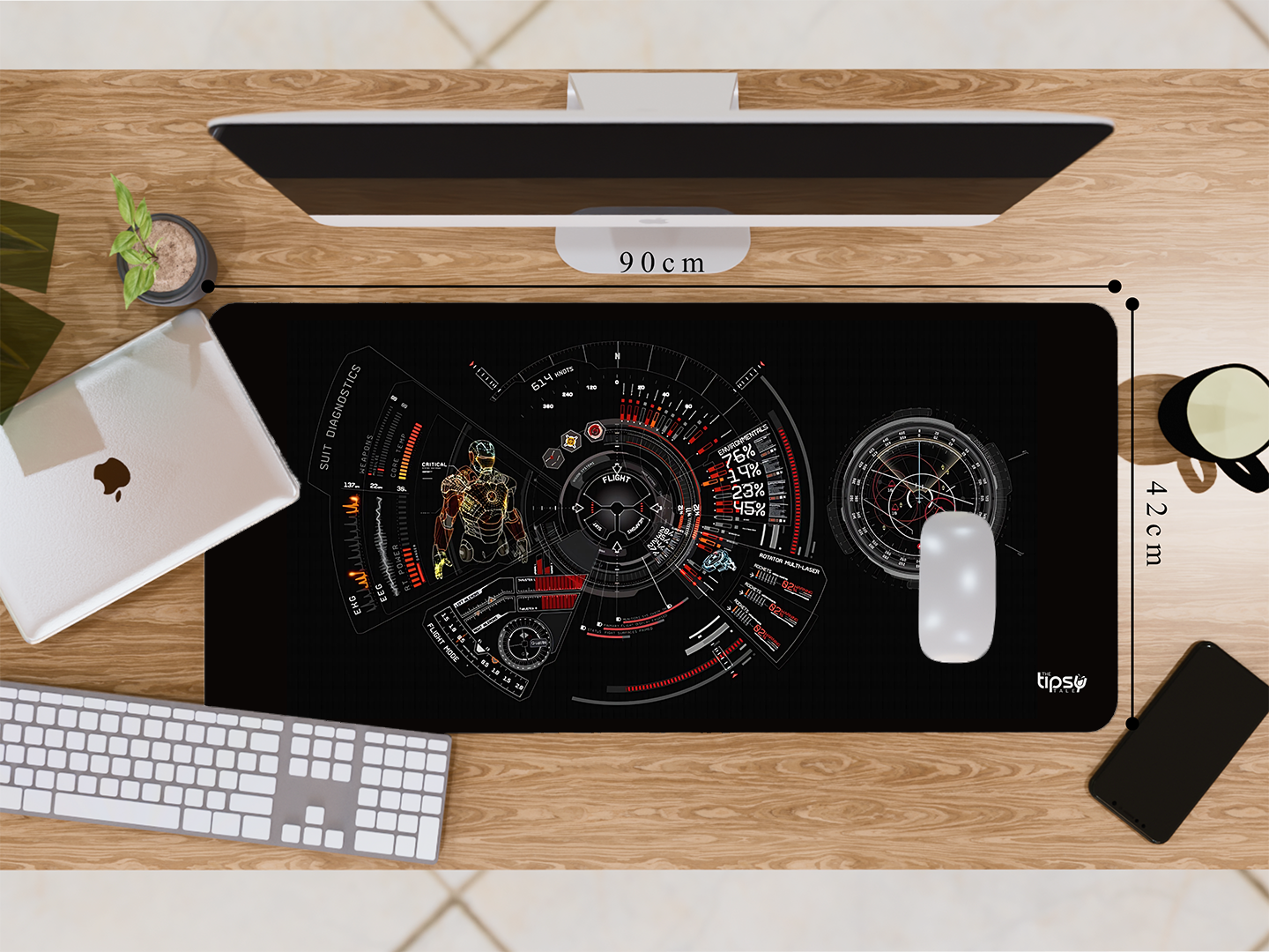 "IRON MAN: RDJ" Gaming Mousepad- Elevate Your Gaming Experience