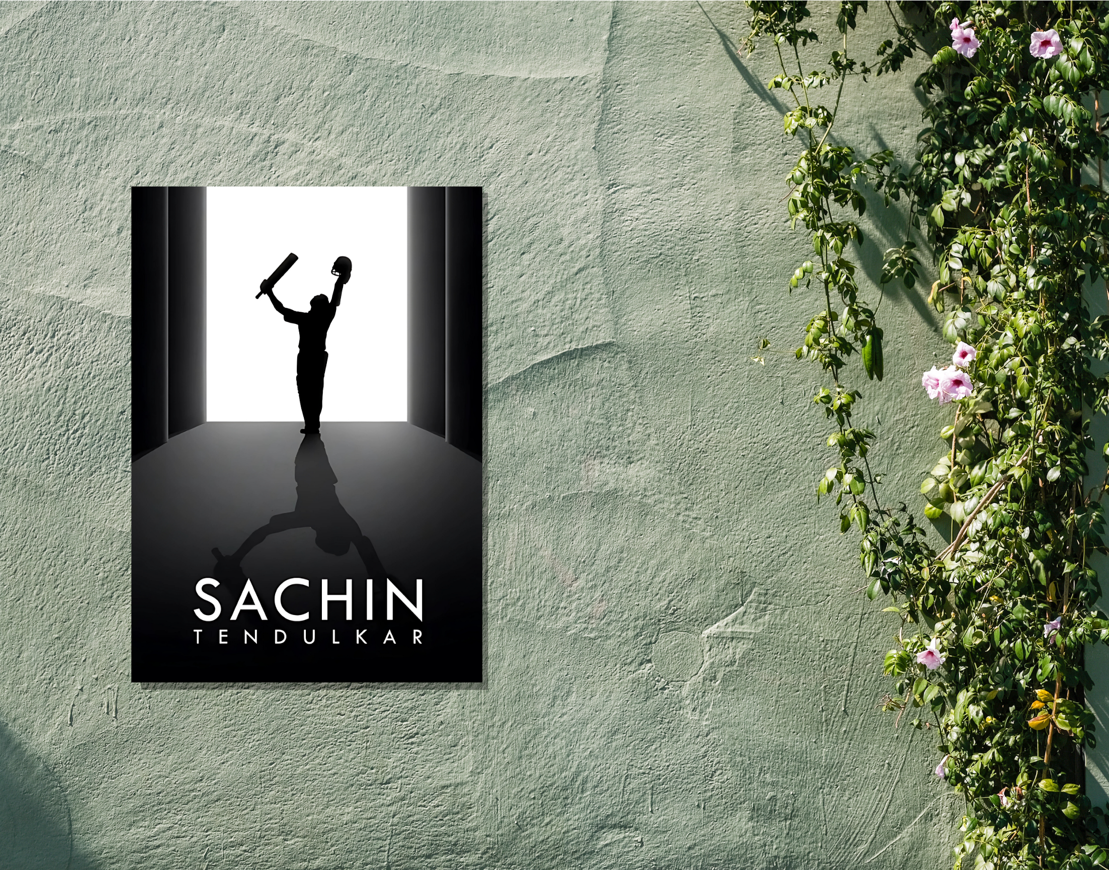 "Sachin Tendulkar: God of Cricket"- Shiny & Sturdy Metallic Poster  Art That Pops & Sticks