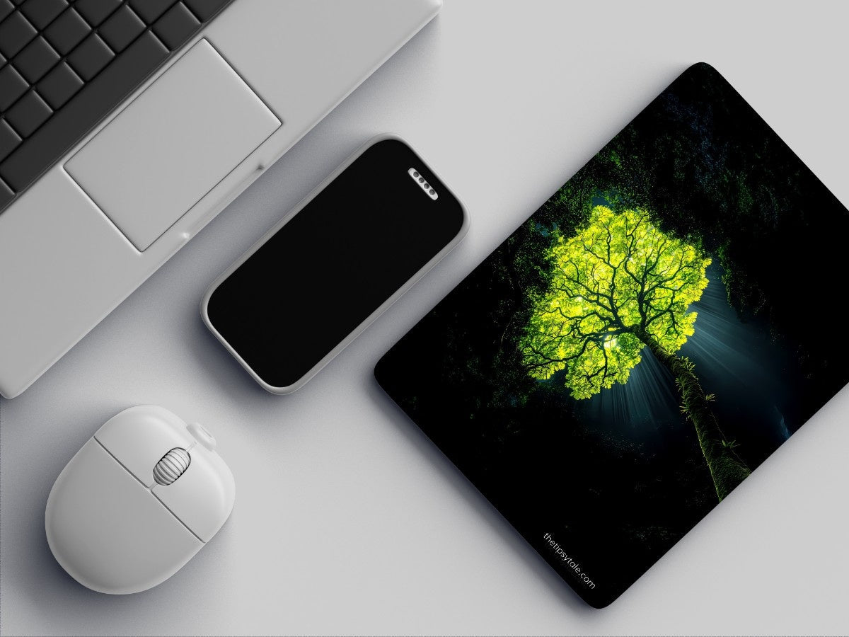 "GLOW TREE" Mousepad Enhance Your Workspace with Style