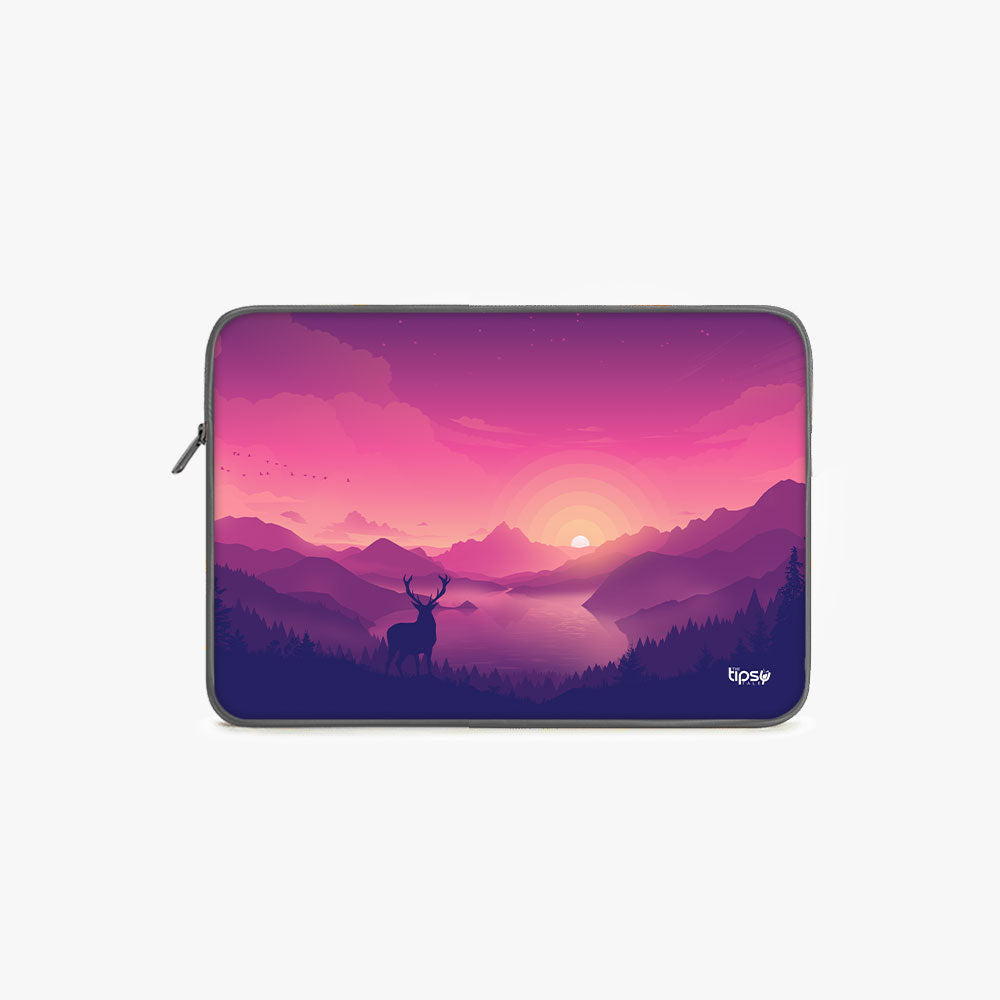 "NATURE CALLING DEER " Laptop Sleeves: Bold Modern Design for Every Size