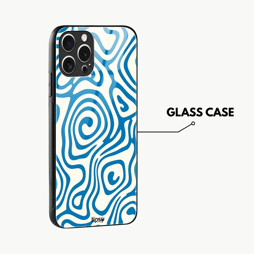 "Blue Minimal Pattern" -Mobile Covers Shock Resistant, Slim & Stylish Cases
