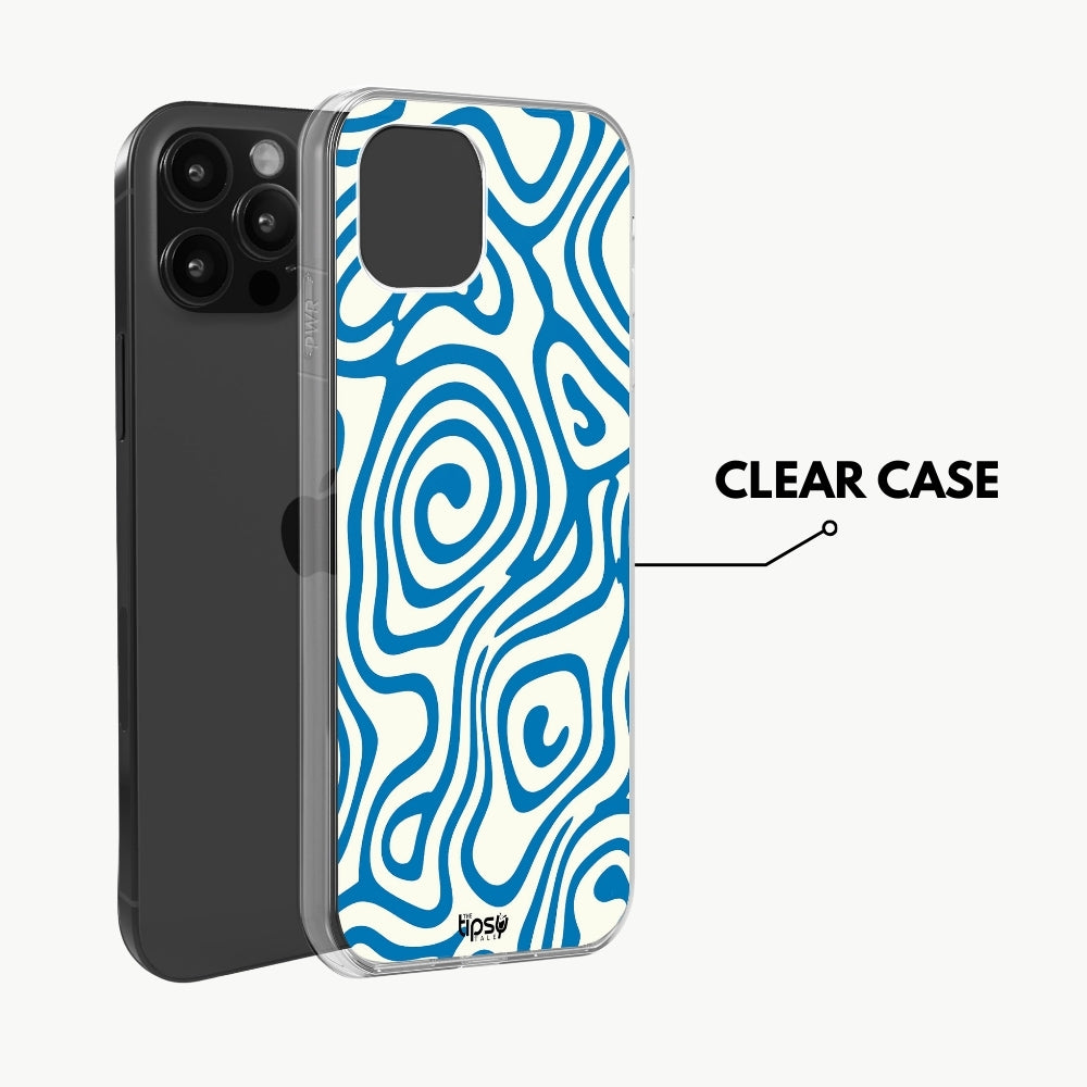 "Blue Minimal Pattern" -Mobile Covers Shock Resistant, Slim & Stylish Cases
