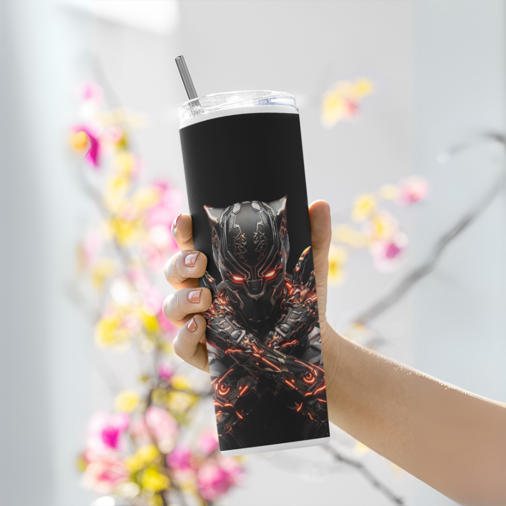 "Black Panther: Wakanda" Tumbler with Metal Straw