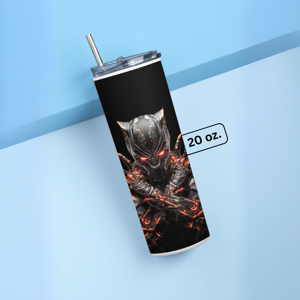 "Black Panther: Wakanda" Tumbler with Metal Straw