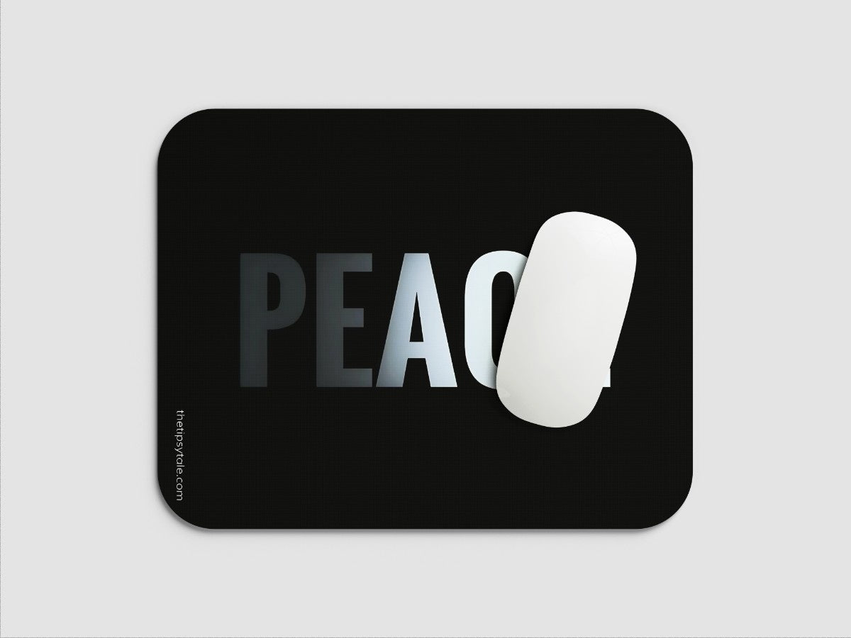 "PEACE" Mousepad Enhance Your Workspace with Style