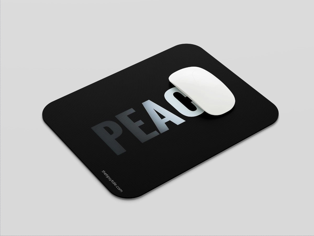 "PEACE" Mousepad Enhance Your Workspace with Style