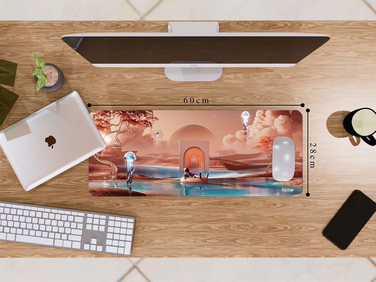"SPACE ILLUSION" Gaming Mousepad- Elevate Your Gaming Experience