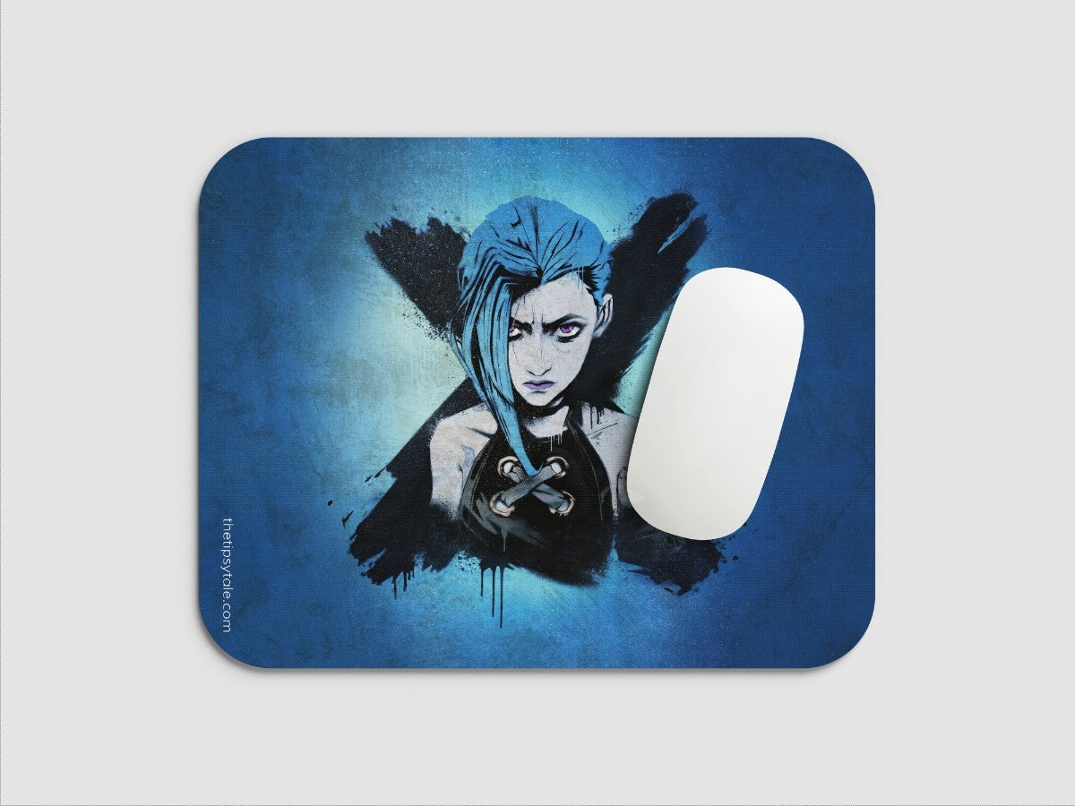 "JINX- ARCANE" Mousepad Enhance Your Workspace with Style