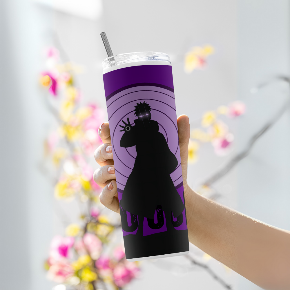 "Obito Uchiha: Naruto" Tumbler with Metal Straw