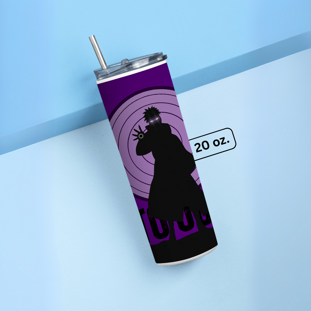 "Obito Uchiha: Naruto" Tumbler with Metal Straw