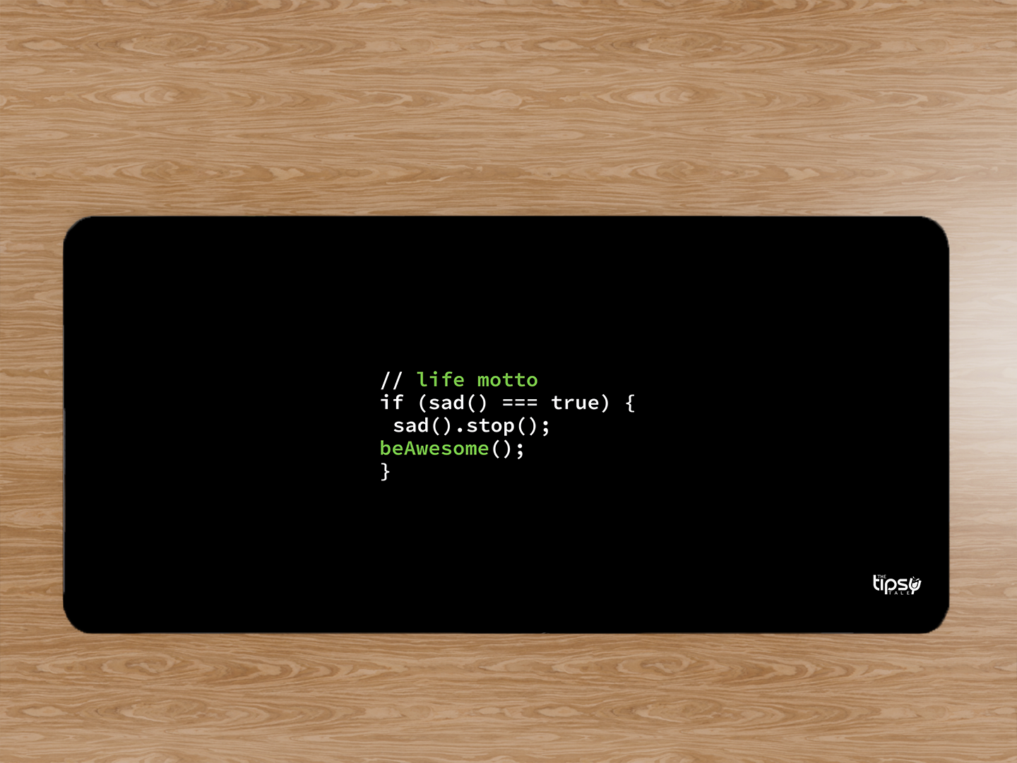 "CODE WITH A LIFE MOTTO" Gaming Mousepad- Elevate Your Gaming Experience