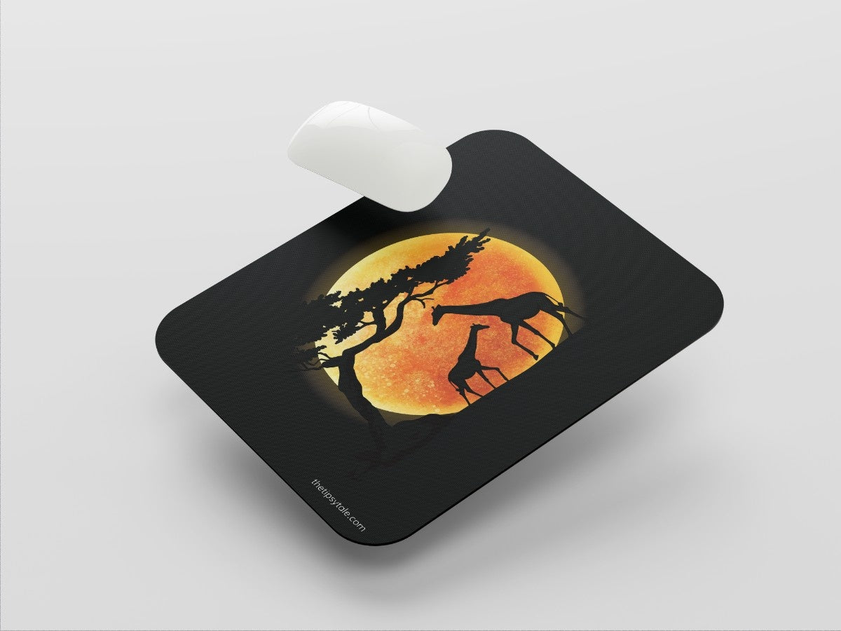 "Wild Nature Sunset" Mousepad Enhance Your Workspace with Style
