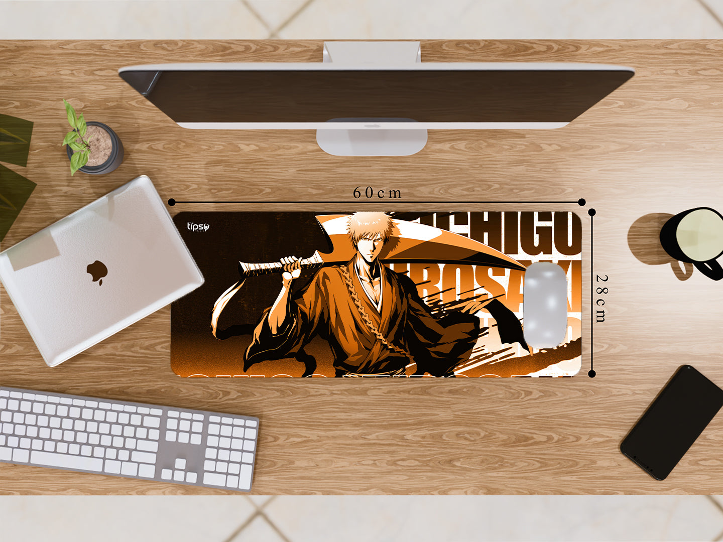 "ICHIGO KUROSAKI : BLEACH #Anime Series" Gaming Mousepad Elevate Your Gaming Experience