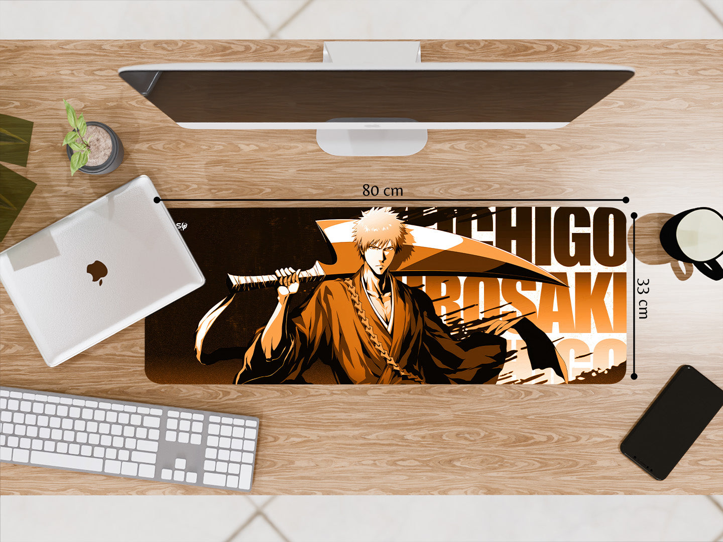 "ICHIGO KUROSAKI : BLEACH #Anime Series" Gaming Mousepad Elevate Your Gaming Experience