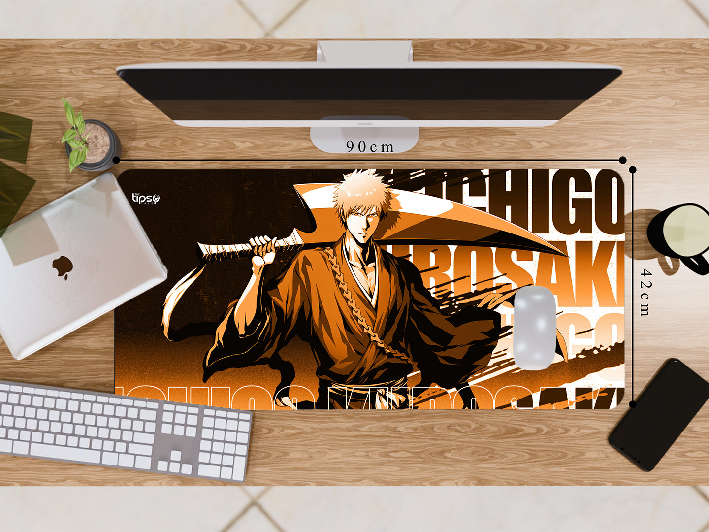 "ICHIGO KUROSAKI : BLEACH #Anime Series" Gaming Mousepad Elevate Your Gaming Experience
