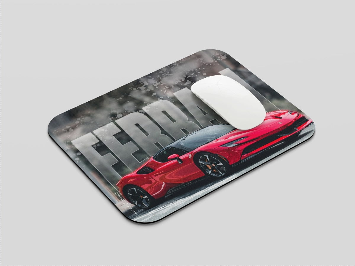 "Ferrari Redline" Mousepad Enhance Your Workspace with Style