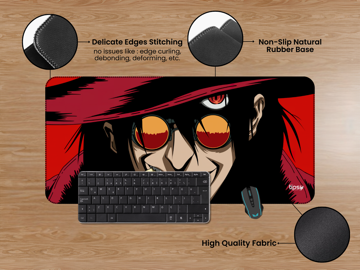 "ALUCARD-ARTWORK #ANIME EDITION" Gaming Mousepad Elevate Your Gaming Experience